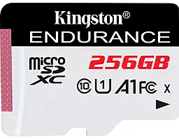 Карта пам'яті Kingston 256 GB microSDXC High Endurance UHS-I A1 Class 10 (SDCE/256GB)