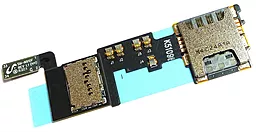 Шлейф Samsung Galaxy Note 4 N910H / N910C с разъемом SIM-карты и карты памяти Original