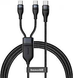 Кабель Baseus Flash 2-in-1 USB Type-C - 2xType-C 100w 5a 1.5м PD cable Black (CA1T2-C01) - фото Кабель Baseus Flash 2-in-1 USB Type-C - 2xType-C 100w 5a 1.5м PD cable Black (CA1T2-C01)