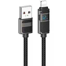 Кабель Hoco U137 USB-A - Lightning 12w 2.4a 1.2м cable Black - фото Кабель Hoco U137 USB-A - Lightning 12w 2.4a 1.2м cable Black