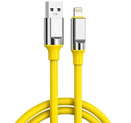Кабель XO NB251 USB-A - Lightning 12w 6a 1м cable Yellow - фото Кабель XO NB251 USB-A - Lightning 12w 6a 1м cable Yellow