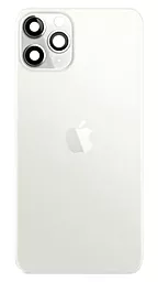 Задняя крышка корпуса Apple iPhone 11 Pro со стеклом камеры Silver - фото Задняя крышка корпуса Apple iPhone 11 Pro со стеклом камеры Silver