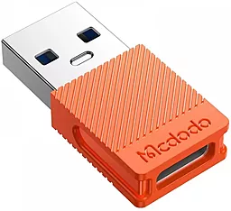 Адаптер-переходник McDodo M-F USB-A 3.0 -> USB Type-C Orange (OT-6550) - фото Адаптер-переходник McDodo M-F USB-A 3.0 -> USB Type-C Orange (OT-6550)