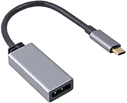 Видео переходник (адаптер) USB 3.1 Type-C - DisplayPort v1.2 UHD 60hz 0.1m gray (TE391) Viewcon - фото Видео переходник (адаптер) USB 3.1 Type-C - DisplayPort v1.2 UHD 60hz 0.1m gray (TE391) Viewcon