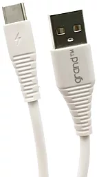Кабель USB Grand GC-C01 2.4a USB Type-C Cable White