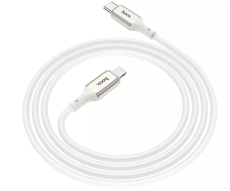 Кабель Hoco X66 Howdy USB Type-C - Lightning 20w 3a 1м PD сable White - фото 4