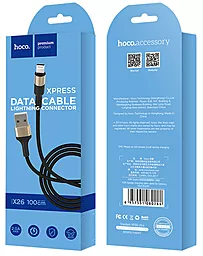 Кабель Hoco X26 Xpress USB-A - Lightning 10w 1м cable Black/Gold - миниатюра 4 Кабель Hoco X26 Xpress USB-A - Lightning 10w 1м cable Black/Gold - миниатюра 4