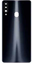Задня кришка корпусу Samsung Galaxy A20s 2019 A207F зі склом камери Black - фото Задня кришка корпусу Samsung Galaxy A20s 2019 A207F зі склом камери Black