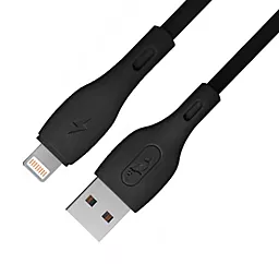 Кабель SkyDolphin S22L Soft Silicone USB-A - Lightning 12w 2.4a 1м cable Black - мініатюра 2 Кабель SkyDolphin S22L Soft Silicone USB-A - Lightning 12w 2.4a 1м cable Black - мініатюра 2