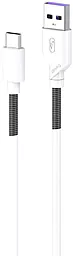 Кабель SkyDolphin S27T Spring Anti-Brake USB-A - Type-C 12w 2.4a 1м cable White - фото Кабель SkyDolphin S27T Spring Anti-Brake USB-A - Type-C 12w 2.4a 1м cable White
