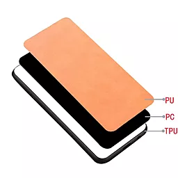 Чехол Cosmic Leather Case для Xiaomi Redmi 12 4G Orange - миниатюра 3