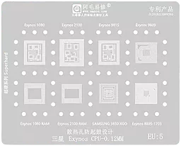 BGA трафарет (для реболлинга) Amaoe EU5 for Exynos CPU 0.12 мм - фото BGA трафарет (для реболлинга) Amaoe EU5 for Exynos CPU 0.12 мм
