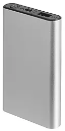 Повербанк Florence Aluminum 5000mAh Grey (FL-3000-G) - фото Повербанк Florence Aluminum 5000mAh Grey (FL-3000-G)