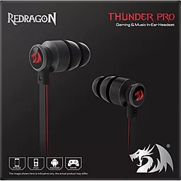 Навушники Redragon Thunder Pro Black/Red (78285) - мініатюра 8