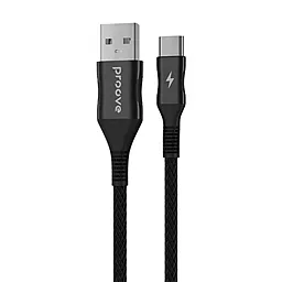 Кабель Proove Braided Scout USB-A - Type-C 12w 2.4a 1м cable Black (CCBS20001201)