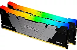 Оперативная память Kingston Fury 16 GB (2x8GB) DDR4 3600 MHz Renegade RGB Black (KF436C16RB2AK2/16)