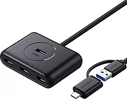 USB Type-C + USB-A хаб Ugreen CR113 black