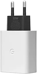 Сетевое зарядное устройство Google Pixel 30w PD USB-C charger clearly white (GA03502-EU/GA03501-US)