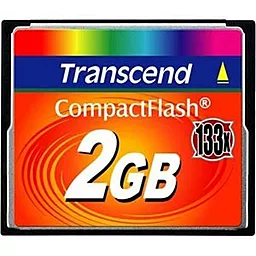 Карта пам'яті Transcend Compact Flash 2GB 133X (TS2GCF133) - фото Карта пам'яті Transcend Compact Flash 2GB 133X (TS2GCF133)
