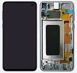 Дисплей Samsung Galaxy S10e G970 с тачскрином и рамкой, сервисный оригинал, White - фото Дисплей Samsung Galaxy S10e G970 с тачскрином и рамкой, сервисный оригинал, White