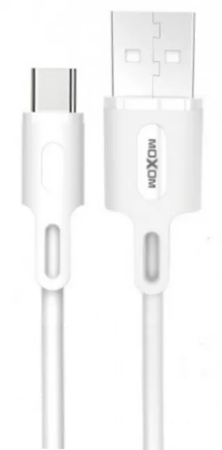 Кабель MOXOM CC-51 USB-A - Type-C 12w 2.4a 1м cable White - фото 1