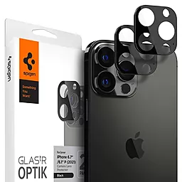 Захисне скло Spigen на камеру для Apple iPhone 13 Pro Max/ 13 Pro - Optik camera lens (2шт) Black (AGL03381)