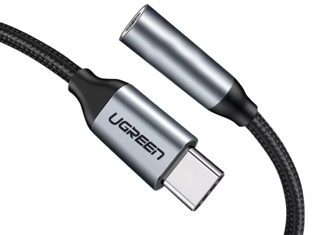 Аудио-переходник Ugreen AV142 USB Type-C to 3.5mm Gray - фото 2