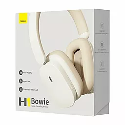 Наушники Baseus Bowie H1 Rice White (NGTW230002) - миниатюра 4