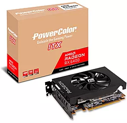 Видеокарта PowerColor Radeon RX 6400 Aero ITX 4G
