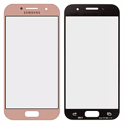 Корпусное стекло дисплея Samsung Galaxy A3 A320F, A320Y 2017 Pink