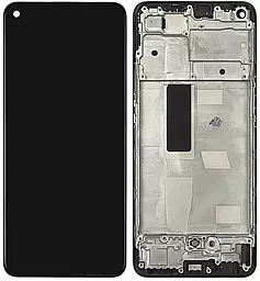 Дисплей Oppo A94 4G з тачскріном і рамкою, (TFT, без функції відбитка пальця), Black