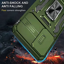 Чехол Epik Camshield Army Ring для Samsung Galaxy S24 Plus Army Green - миниатюра 4