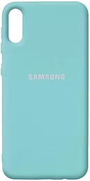 Чехол Epik Silicone Cover Full Protective (AA) Samsung A022 Galaxy A02 Ice Blue