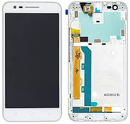 Дисплей Lenovo C2 (k10a40) с тачскрином и рамкой, оригинал, White - фото Дисплей Lenovo C2 (k10a40) с тачскрином и рамкой, оригинал, White