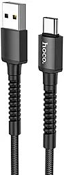 Кабель Hoco X71 Especial Charging Data USB-A - Type-C 15w 3a 1м cable Black - фото Кабель Hoco X71 Especial Charging Data USB-A - Type-C 15w 3a 1м cable Black