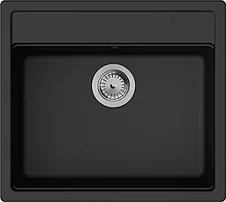 Мийка кухонна Hansgrohe S52, граніт, прямокутник, без крила, 550х490х190мм, чаша - 1, врізна, S520-F