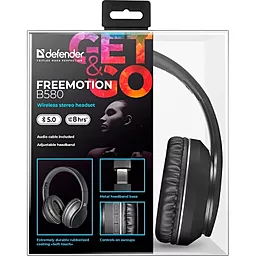 Навушники Defender FreeMotion B580 Bluetooth Black (63580) - мініатюра 10