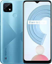 Смартфон Realme C21 3/32GB Cross Blue - фото Смартфон Realme C21 3/32GB Cross Blue