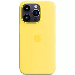 Чехол Epik Silicone case full with Magsafe для Apple iPhone 14 Pro Max Canary Yellow