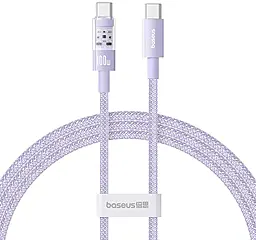 Кабель Baseus Gem USB Type-C - Type-C 100w 5a 1м PD cable Purple (P10373000511-00) - фото Кабель Baseus Gem USB Type-C - Type-C 100w 5a 1м PD cable Purple (P10373000511-00)