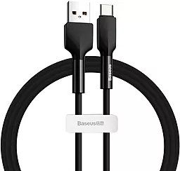 Кабель Baseus Silica USB-A - Type-C 12w 2.4a 2м cable Black (CATGJ-A01) - фото Кабель Baseus Silica USB-A - Type-C 12w 2.4a 2м cable Black (CATGJ-A01)