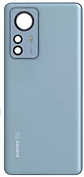 Задняя крышка корпуса Xiaomi 12 Pro со стеклом камеры Original Blue