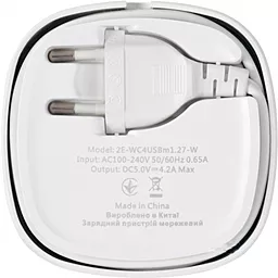 Сетевое зарядное устройство 2E 4 USB 4.2A White (2E-WC4USBM1.27-W) - миниатюра 3