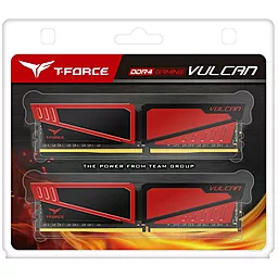 Оперативна пам'ять Team DDR4 8GB (2x4GB) 3200 MHz T-Force Vulcan Red (TLRED48G3200HC16CDC01) - мініатюра 3