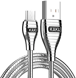 USB Кабель iKaku ALLOY series 14W 2.8A mirco USB Cable Silver