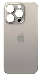 Задняя крышка корпуса Apple iPhone 15 Pro (big hole) Natural Titanium