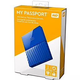 Внешний жесткий диск Western Digital 2.5" USB 2Tb My Passport Blue (WDBS4B0020BBL-WESN) - миниатюра 4