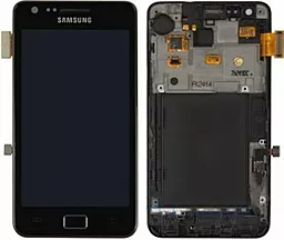Дисплей Samsung Galaxy S2 I9100 с тачскрином и рамкой, Black - фото Дисплей Samsung Galaxy S2 I9100 с тачскрином и рамкой, Black