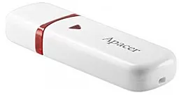 Флешка Apacer 8GB AH333 USB 2.0 (AP8GAH333W-1) White - мініатюра 3