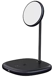 Беспроводная док-станция с быстрой зарядкой Baseus Swan Magnetic 2-in-1 20w wireless charger black (wXSw-B01) - фото Беспроводная док-станция с быстрой зарядкой Baseus Swan Magnetic 2-in-1 20w wireless charger black (wXSw-B01)